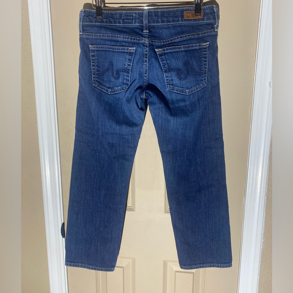 AG Adriano Goldschmied Tomboy Crop relaxed straight jeans denim size 26